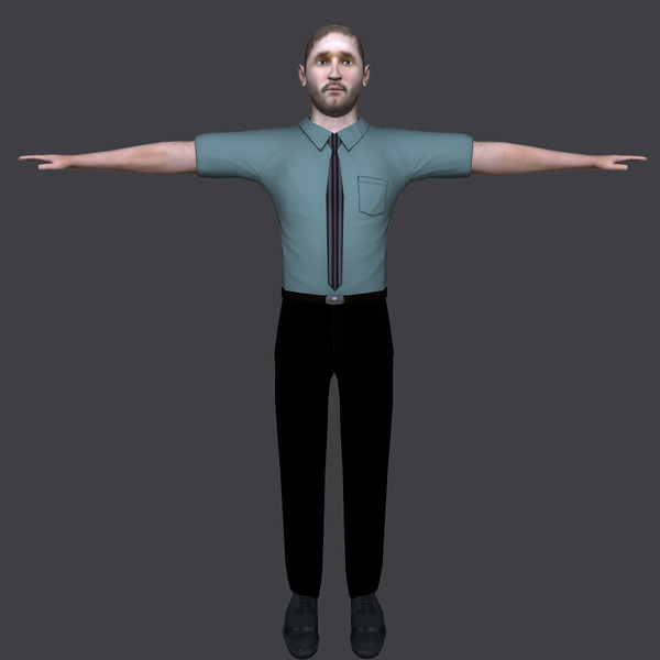 office worker 3d model - Office Worker by ignisfatuus