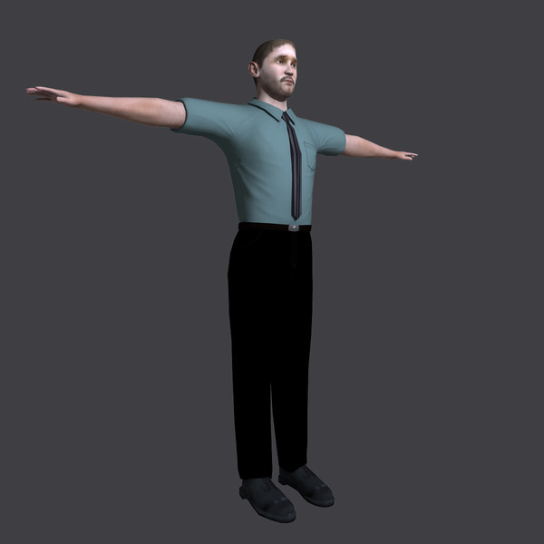 office worker 3d model - Office Worker by ignisfatuus