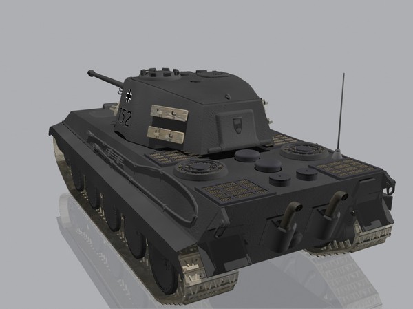 lightwave king tiger tank pzkpfw - PzKpfw VIB TigerII by jhthomas512