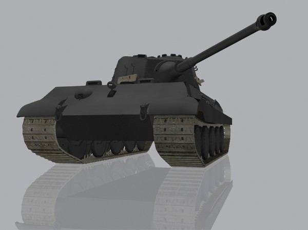 lightwave king tiger tank pzkpfw - PzKpfw VIB TigerII by jhthomas512