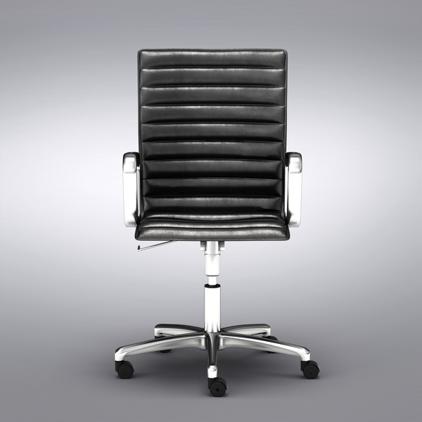 3d model chair ripple black - Ripple Black Leather Office Chair by dddshop