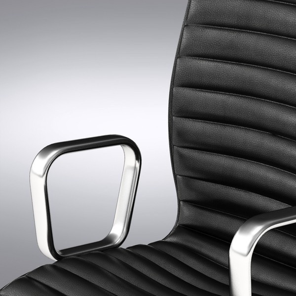 3d model chair ripple black - Ripple Black Leather Office Chair by dddshop