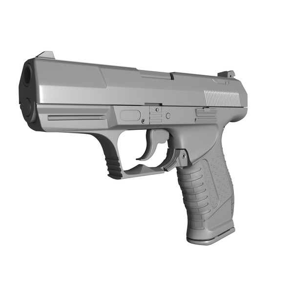 highpoly walther p99 3d max - P99 Highpoly by HardSurface