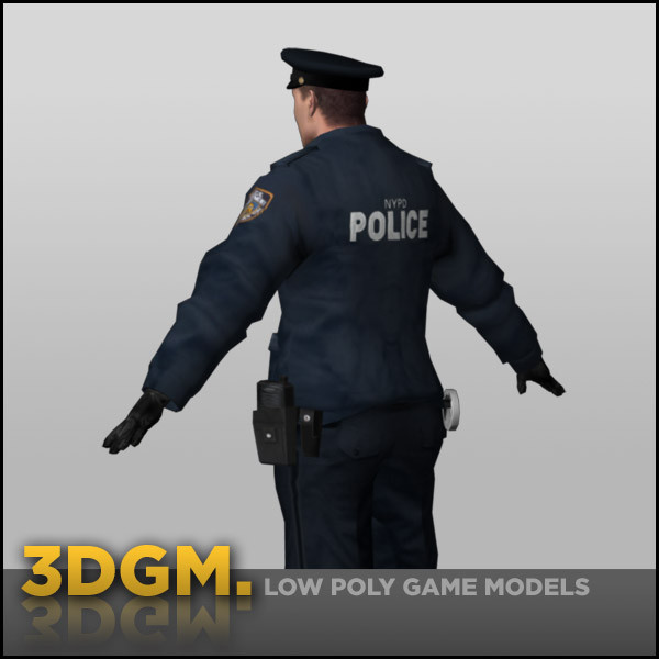3d police officer nypd - Police officer NYPD by 3D Game Models