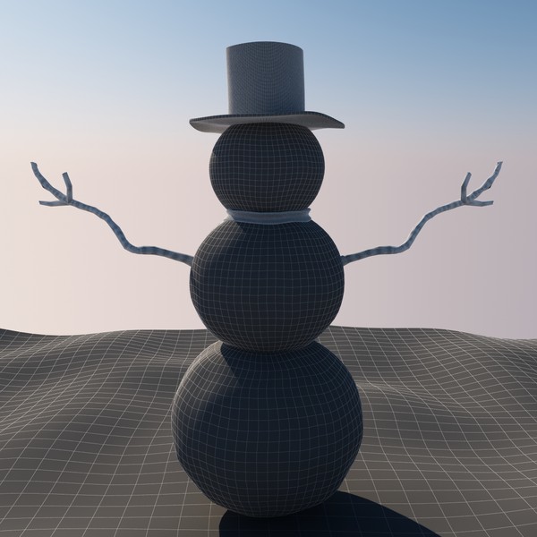 3d snowman - Snowman by spymaster1083