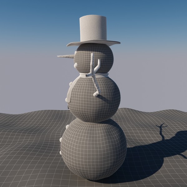 3d snowman - Snowman by spymaster1083