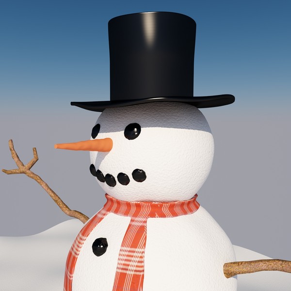 3d snowman - Snowman by spymaster1083