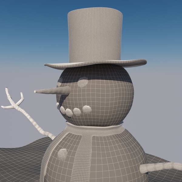 3d snowman - Snowman by spymaster1083