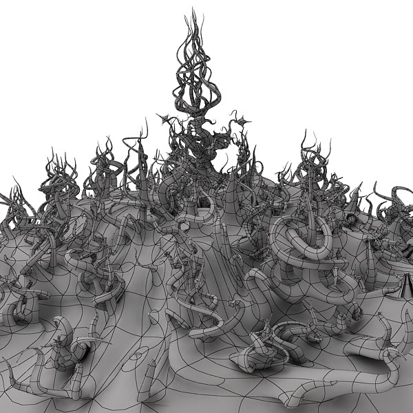 3d alien landscape - Alien landscape by makeionesco