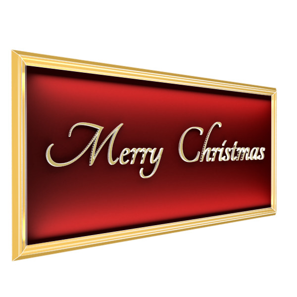 christmas 3d model - Mery Christmas 3d Model by zorroman41