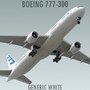 3d model boeing 777-300 generic white
