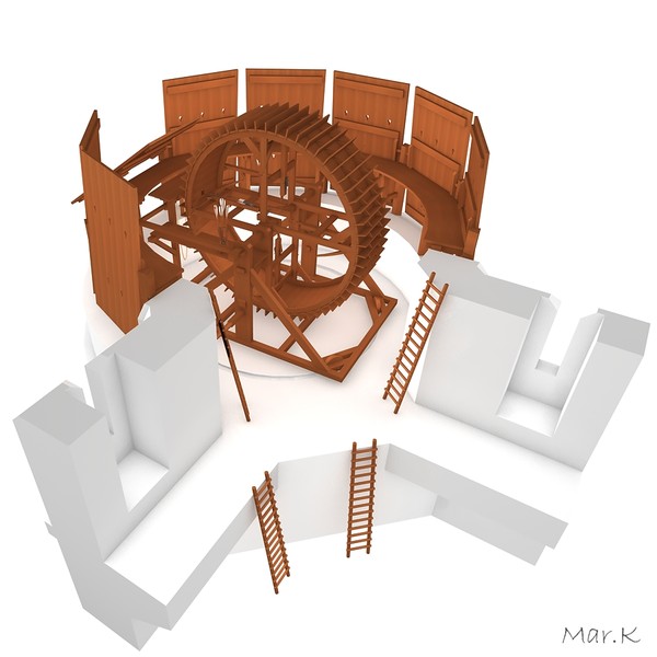 3d crossbow-machine leonardo da - Crossbow-machine by Mar.K
