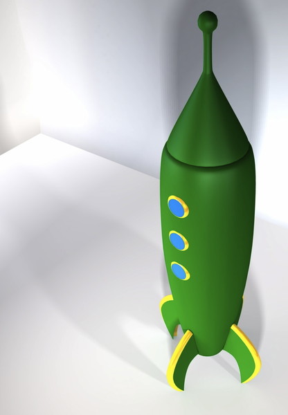 3ds max rocketship - Toy Rocketship B by MP Design
