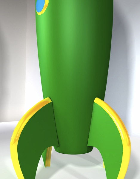 3ds max rocketship - Toy Rocketship B by MP Design
