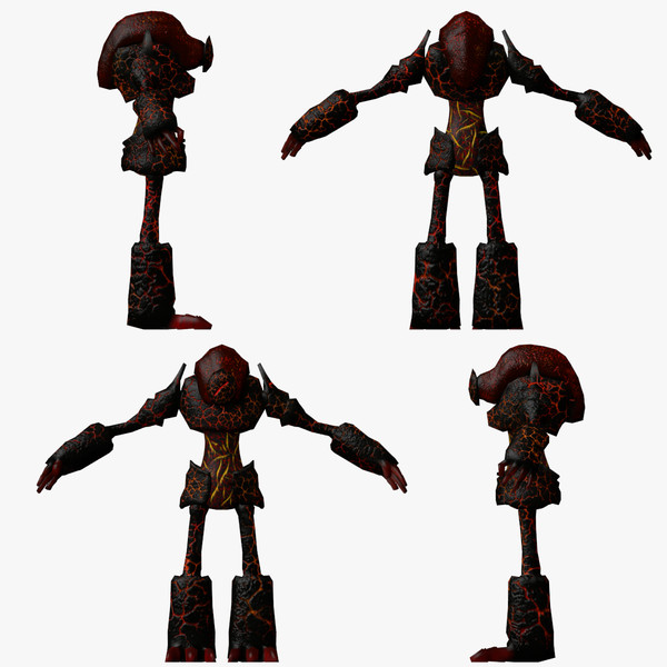 elemental creature 3d model - Creature_3e2 by BioWinter