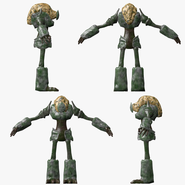 elemental creature 3d model - Creature_3e2 by BioWinter