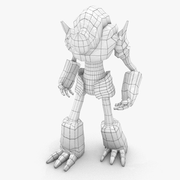 elemental creature 3d model - Creature_3e2 by BioWinter