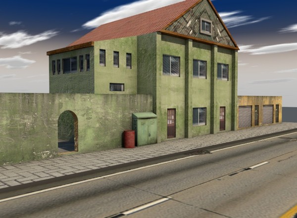 building c4d - Street scape by ERLHN