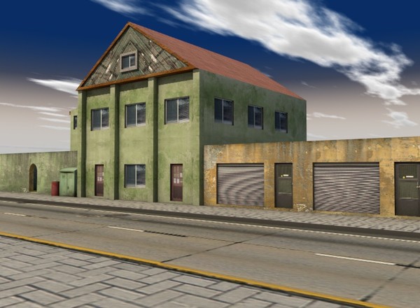 building c4d - Street scape by ERLHN