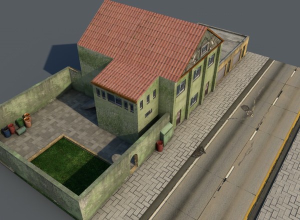 building c4d - Street scape by ERLHN