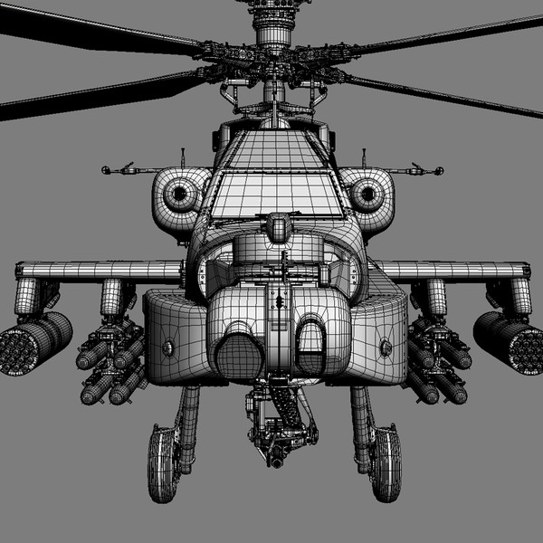 max boeing ah-64d apache longbow - Boeing AH-64D Apache Longbow Attack Helicopter by cgshape