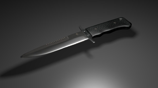 3d model of knife combat usmc - USMC Combat Knife... by KrSnelly0104