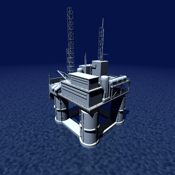 3d oil rig model - Oil Rig... by UnderTenBucks