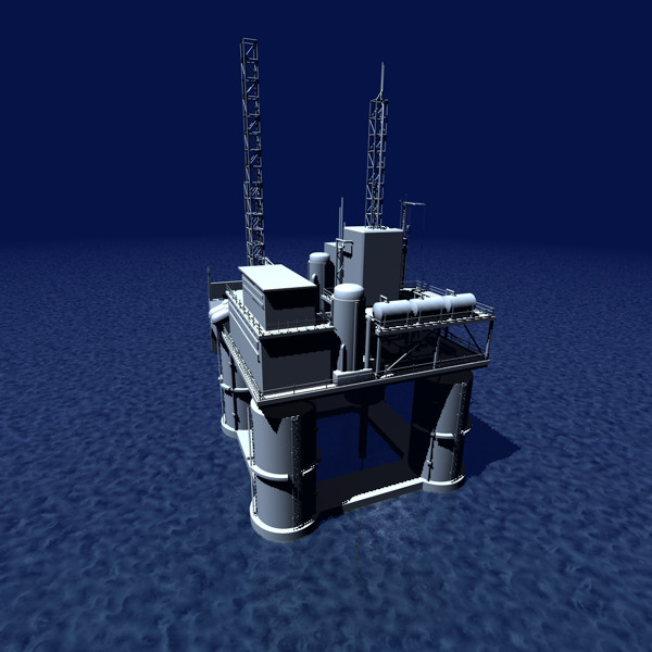 3d oil rig model - Oil Rig... by UnderTenBucks