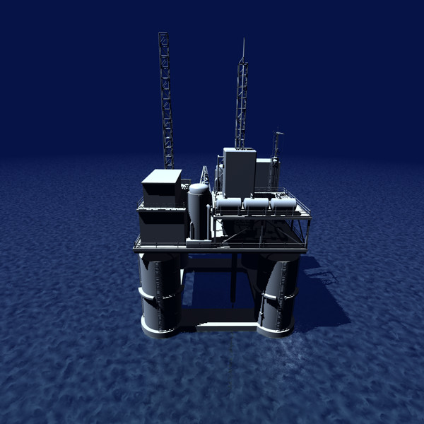 3d oil rig model - Oil Rig... by UnderTenBucks