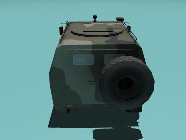 3ds gaz-2330 tigr woodland version - GAZ-2330 Tigr woodland version by kapitan_21