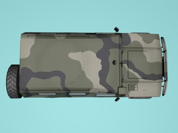 3ds gaz-2330 tigr woodland version - GAZ-2330 Tigr woodland version by kapitan_21