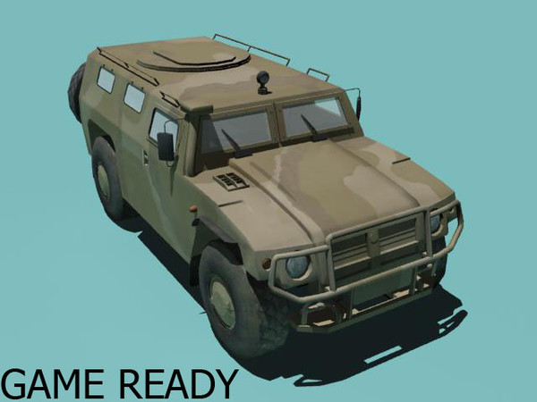 gaz-2330 tigr desert version 3d 3ds - GAZ-2330 Tigr desert version by kapitan_21