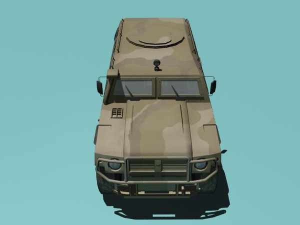 gaz-2330 tigr desert version 3d 3ds - GAZ-2330 Tigr desert version by kapitan_21