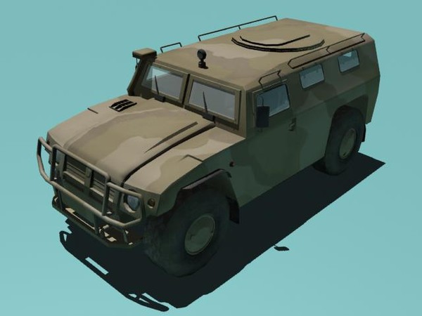 gaz-2330 tigr desert version 3d 3ds - GAZ-2330 Tigr desert version by kapitan_21