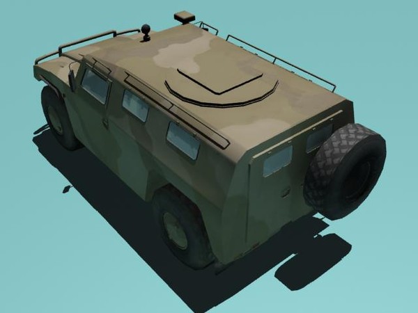 gaz-2330 tigr desert version 3d 3ds - GAZ-2330 Tigr desert version by kapitan_21