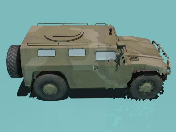 gaz-2330 tigr desert version 3d 3ds - GAZ-2330 Tigr desert version by kapitan_21