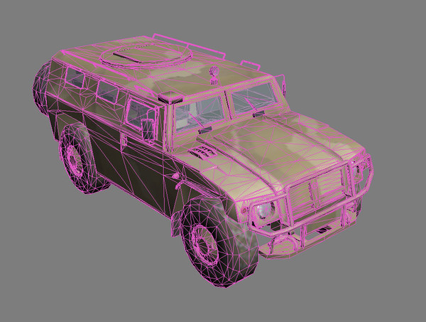 gaz-2330 tigr desert version 3d 3ds - GAZ-2330 Tigr desert version by kapitan_21
