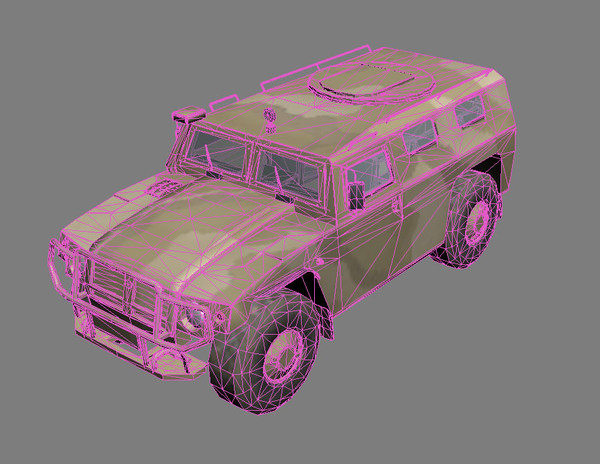 gaz-2330 tigr desert version 3d 3ds - GAZ-2330 Tigr desert version by kapitan_21