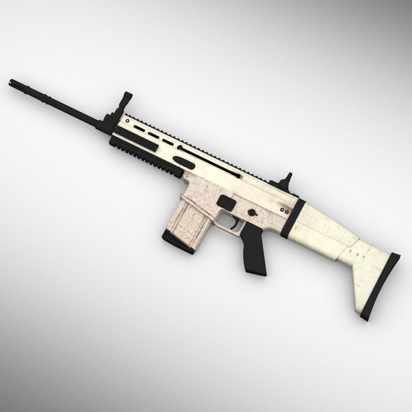free scar 3d model - FN Scar... by 3DCreateRus