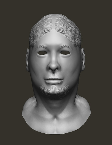 3ds human head - Bruce by dentonvanzan