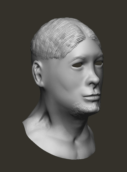 3ds human head - Bruce by dentonvanzan