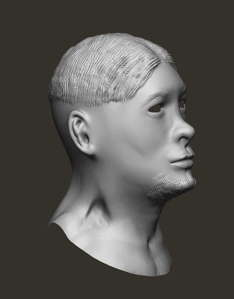 3ds human head - Bruce by dentonvanzan