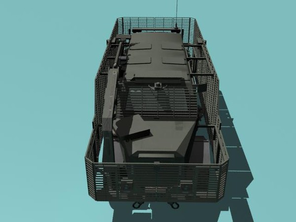 3d model buffalo woodland version - Buffalo A2 MRAP woodland version by kapitan_21