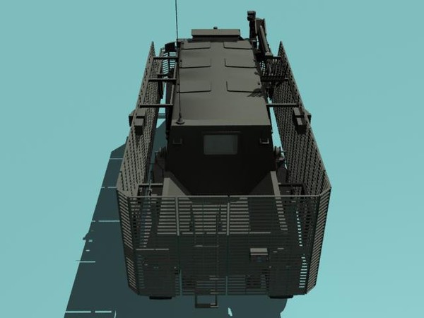 3d model buffalo woodland version - Buffalo A2 MRAP woodland version by kapitan_21