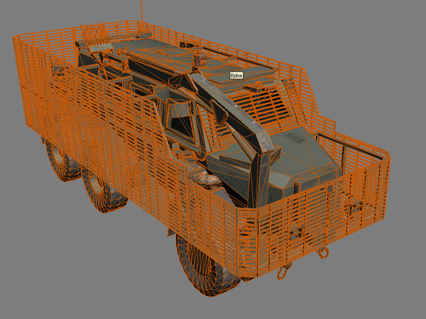 3d model buffalo woodland version - Buffalo A2 MRAP woodland version by kapitan_21