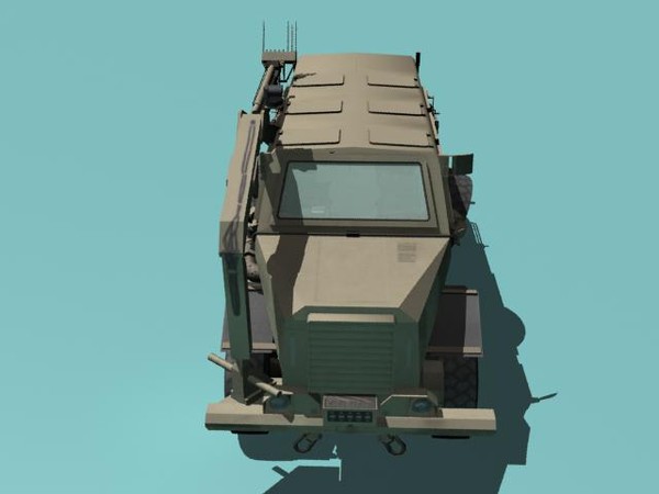 mrap desert buffalo 3d model - Buffalo H MRAP desert version by kapitan_21