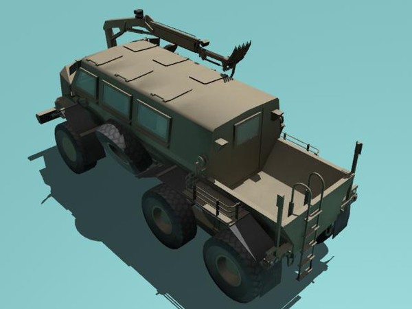 mrap desert buffalo 3d model - Buffalo H MRAP desert version by kapitan_21