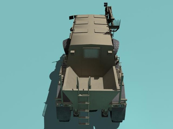 mrap desert buffalo 3d model - Buffalo H MRAP desert version by kapitan_21