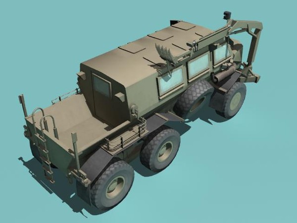 mrap desert buffalo 3d model - Buffalo H MRAP desert version by kapitan_21