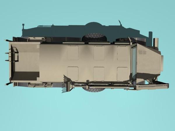 mrap desert buffalo 3d model - Buffalo H MRAP desert version by kapitan_21